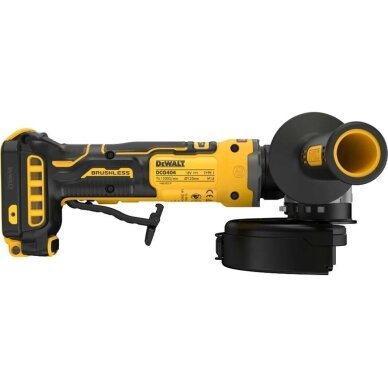 Akumuliatorinis kampinis šlifuoklis DeWALT DCG404N, 125 mm, 18 V 4 Akumuliatorinis kampinis šlifuoklis DeWALT DCG404N, 125 mm, 18 V 4