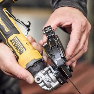 Akumuliatorinis kampinis šlifuoklis DeWALT DCG404N, 125 mm, 18 V 7