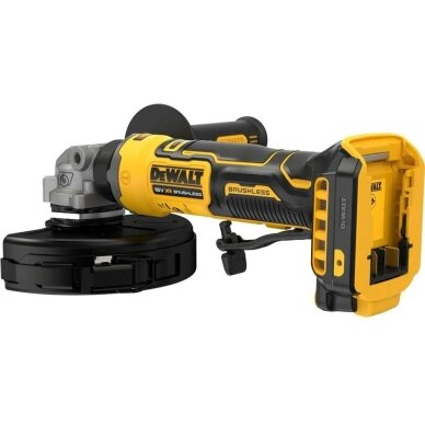 Akumuliatorinis kampinis šlifuoklis DeWALT DCG404N, 125 mm, 18 V 2