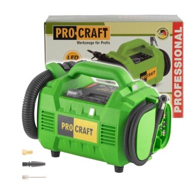 Akumuliatorinis kompresorius „ProCraft LK30 bb” Akumuliatorinis kompresorius „ProCraft LK30 bb”