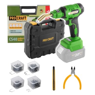 Akumuliatorinis plastiko suvirinimo aparatas „ProCraft CS40-BB” Akumuliatorinis plastiko suvirinimo aparatas „ProCraft CS40-BB”