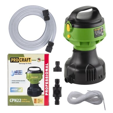 Akumuliatorinis plūduriuojantis siurblys „ProCraft CPN22bb”