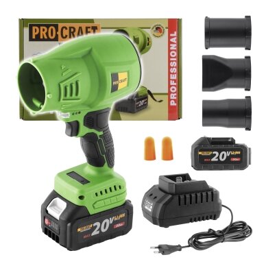 Akumuliatorinis pūstuvas „ProCraft PB18” Akumuliatorinis pūstuvas „ProCraft PB18”