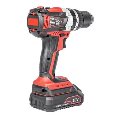 Akumuliatorinis smūginis suktuvas-gręžtuvas Cedrus CEDHD58LI-SET, 18V, 2x2.0Ah 1