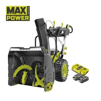 Akumuliatorinis sniego valytuvas Ryobi RY36STX61A-0, 36 V, 61 cm, be akumuliatoriaus ir įkroviklio Akumuliatorinis sniego valytuvas Ryobi RY36STX61A-0, 36 V, 61 cm, be akumuliatoriaus ir įkroviklio