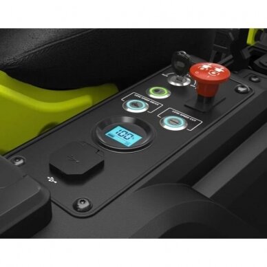 Akumuliatorinis vejos traktorius Ryobi ZTR480EX, 48V, 106 cm 4 Akumuliatorinis vejos traktorius Ryobi ZTR480EX, 48V, 106 cm 4