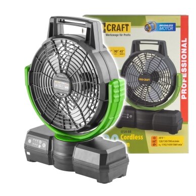 Akumuliatorinis ventiliatorius „ProCraft CF20” Akumuliatorinis ventiliatorius „ProCraft CF20”