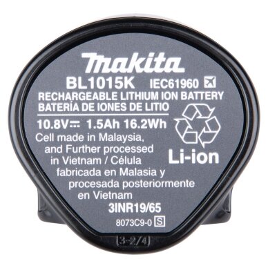Akumuliatorius Makita BL1015K, 1913U9-9, 10,8V, 1,5Ah 4