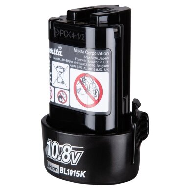 Akumuliatorius Makita BL1015K, 1913U9-9, 10,8V, 1,5Ah Akumuliatorius Makita BL1015K, 1913U9-9, 10,8V, 1,5Ah