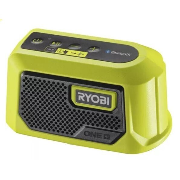 AKUMULIATORINIS RADIJO GROTUVAS SU BLUETOOTH® RYOBI RBTM18-0, 18 V (BE AKUM. IR KROVIKLIO) AKUMULIATORINIS RADIJO GROTUVAS SU BLUETOOTH® RYOBI RBTM18-0, 18 V (BE AKUM. IR KROVIKLIO)