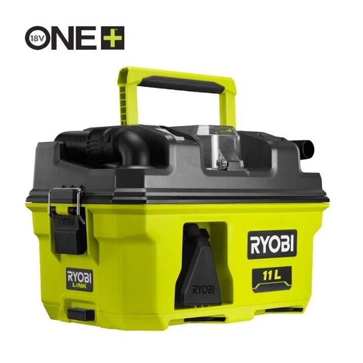 Akumuliatorinis drėgno ir sauso valymo dulkių siurblys Ryobi RV1811-0, 18V, (be akum. ir krov.) Akumuliatorinis drėgno ir sauso valymo dulkių siurblys Ryobi RV1811-0, 18V, (be akum. ir krov.)