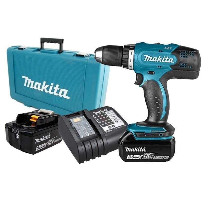 Akumuliatorinis suktuvas gręžtuvas Makita DDF453SFE 18V, 2x 3.0Ah Akumuliatorinis suktuvas gręžtuvas Makita DDF453SFE 18V, 2x 3.0Ah