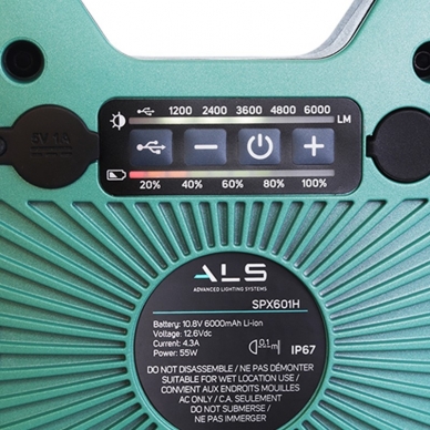 ALS SPX601H  akumuliatorinis LED prožektorius 6000 lm 2