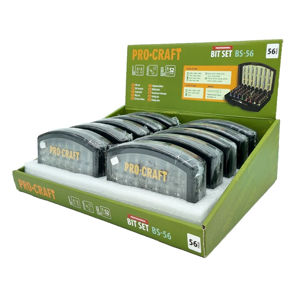 Antgalių rinkinys „ProCraft BS-56” 2 Antgalių rinkinys „ProCraft BS-56” 2