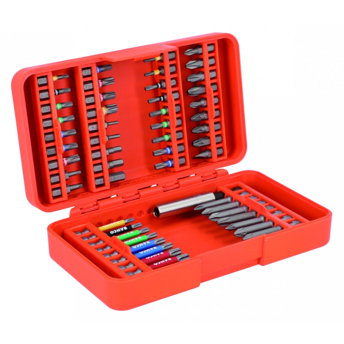 Antgalių rinkinys 1/4" 54vnt PH,PH2G,PZ,SL,Hex,TORX,