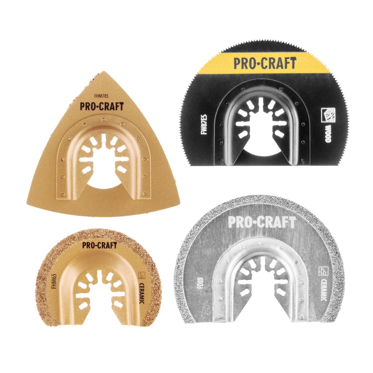 Antgalių rinkinys multifunkciniam osciliaciniam šlifuokliui „ProCraft MB8" 4 Antgalių rinkinys multifunkciniam osciliaciniam šlifuokliui „ProCraft MB8" 4