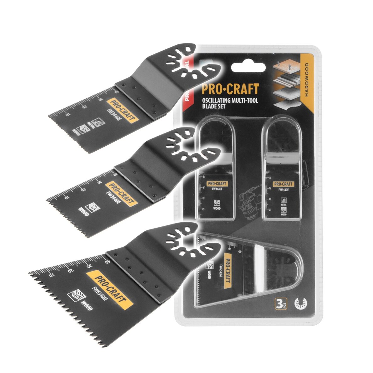 Antgalių rinkinys multifunkciniam osciliniam šlifuokliui „ProCraft MB3" Antgalių rinkinys multifunkciniam osciliniam šlifuokliui „ProCraft MB3"