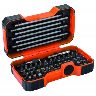 Antgalių rinkinys 1/4" 54vnt su 2 aut.magn.laikikliu PH,PH2G,PZ,SL,Hex,TORX,TORX TR,R 25mm 45vnt, 125mm 4vnt,150mm 3vnt Antgalių rinkinys 1/4" 54vnt su 2 aut.magn.laikikliu PH,PH2G,PZ,SL,Hex,TORX,TORX TR,R 25mm 45vnt, 125mm 4vnt,150mm 3vnt