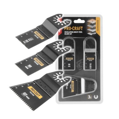 Antgalių rinkinys multifunkciniam osciliniam šlifuokliui „ProCraft MB3"