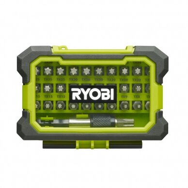 Antgalių dėžutė Ryobi RAK32TSD, 32 VNT. Antgalių dėžutė Ryobi RAK32TSD, 32 VNT.
