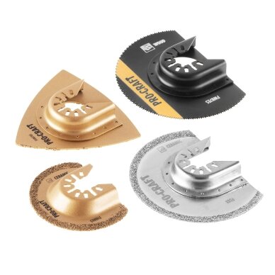 Antgalių rinkinys multifunkciniam osciliaciniam šlifuokliui „ProCraft MB8" 2 Antgalių rinkinys multifunkciniam osciliaciniam šlifuokliui „ProCraft MB8" 2