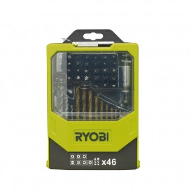Antgalių rinkinys Ryobi RAK46MIX, 46 VNT. Antgalių rinkinys Ryobi RAK46MIX, 46 VNT.