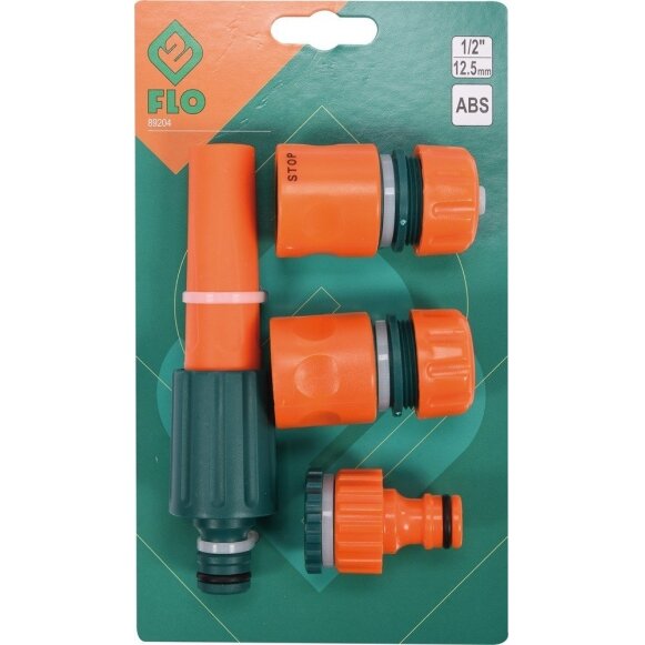 Antgalių laistymui rinkinys 4vnt Flo | 1/2", 3/4", 4 vnt. 1 Antgalių laistymui rinkinys 4vnt Flo | 1/2", 3/4", 4 vnt. 1