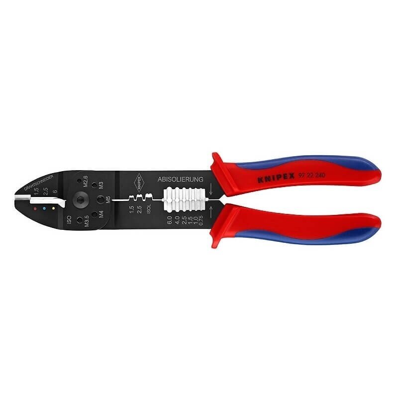 Antgalių presavimo replės KNIPEX 9722 Antgalių presavimo replės KNIPEX 9722