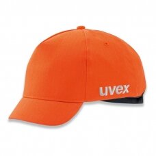 Apsauginė kepurėlė su vidiniu kiautu Uvex U-cap hi-viz Oranžinė 55-59 cms trumpas snapelis
