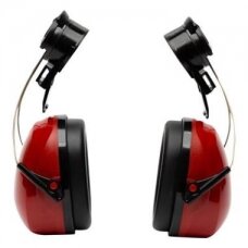 Apsauginės ausinės tvirtinamos prie šalmo OXXA Sonora 8210, SNR 30 dB(A), raudonos