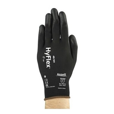 Apsauginės piršinės padengtos poliuretanu Ansell HyFlex® 48-101, dydis 8. Mažmeninė pakuotė Apsauginės piršinės padengtos poliuretanu Ansell HyFlex® 48-101, dydis 8. Mažmeninė pakuotė
