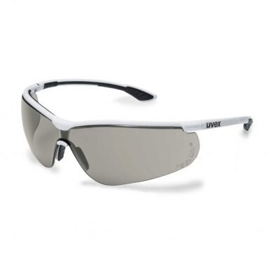 Apsauginiai akiniai Uvex Sportstyle, pilka linzė, supravision extreme (nerasojantys, nesibraižantys) padengimas, baltos/juodos kojelės. Supakuota mažmeninėje kartoninėje dėžutėje 1 vnt Apsauginiai akiniai Uvex Sportstyle, pilka linzė, supravision extreme (nerasojantys, nesibraižantys) padengimas, baltos/juodos kojelės. Supakuota mažmeninėje kartoninėje dėžutėje 1 vnt