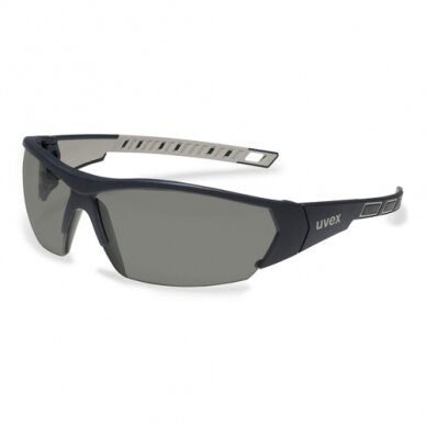Apsauginiai akiniai Uvex i-Works pilka linze, supravision excellence (nesibraižantys ir nerasojantys) padengimas, juodos/pilkos kojelės. Supakuota mažmeninėje kartoninėje dėžutėje 1 vnt