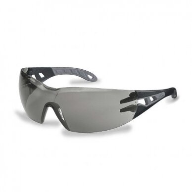 Apsauginiai akiniai Uvex Pheos pilka linze, supravision excellence padengimas, juodos/pilkos kojelės