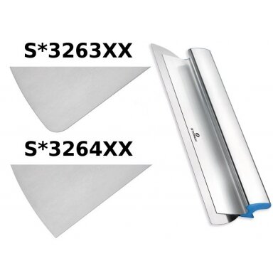 Ašmenys pakaitiniai Flexogrip AluStar 3262XX Storch | 400x0,5mm glaistyklei 326240 Ašmenys pakaitiniai Flexogrip AluStar 3262XX Storch | 400x0,5mm glaistyklei 326240
