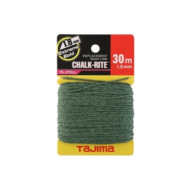 Atsarginė pinta nailono virvė 1.8mm x 30 m linijos atmušėjams Atsarginė pinta nailono virvė 1.8mm x 30 m linijos atmušėjams