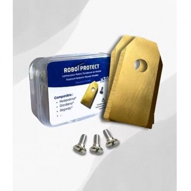 Atsarginiai peiliai vejos robotams Robot Protect, 0.75 mm, 30 vnt. Atsarginiai peiliai vejos robotams Robot Protect, 0.75 mm, 30 vnt.
