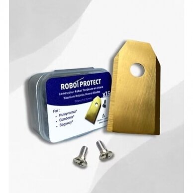 Atsarginiai peiliai vejos robotams Robot Protect, 0.75 mm, 15 vnt. Atsarginiai peiliai vejos robotams Robot Protect, 0.75 mm, 15 vnt.