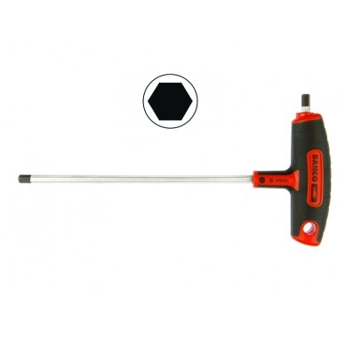 Atsuktuvas T-formos rankena 188mm metric 4mm Atsuktuvas T-formos rankena 188mm metric 4mm