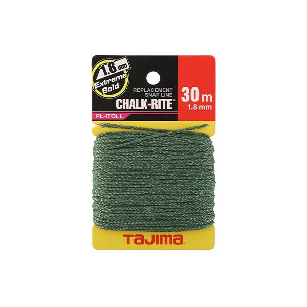 Atsarginė pinta nailono virvė 1.8mm x 30 m linijos atmušėjams Atsarginė pinta nailono virvė 1.8mm x 30 m linijos atmušėjams