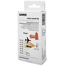 Ausų kamštukai Uvex X-fit, 33dB, oranžiniai, Minibox, 15 porų dėžutėje, S dydis
