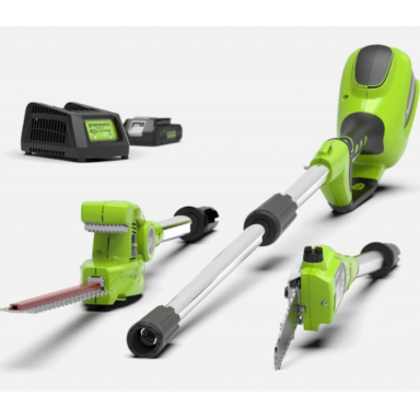 Greenworks G24PSHK2 AUKŠTAPJOVĖS IR GYVATVORIŲ GENĖTUVO KOMPLEKTAS (24V su 2Ah akumuliatoriumi ir krovikliu) Greenworks G24PSHK2 AUKŠTAPJOVĖS IR GYVATVORIŲ GENĖTUVO KOMPLEKTAS (24V su 2Ah akumuliatoriumi ir krovikliu)