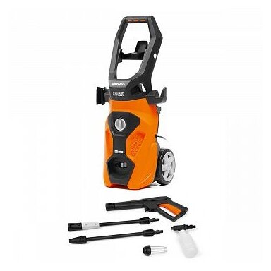 Aukšto slėgio plovimo įrenginys DAEWOO DAW 500, 1800W, 140bar, 420l/h, 6m Aukšto slėgio plovimo įrenginys DAEWOO DAW 500, 1800W, 140bar, 420l/h, 6m