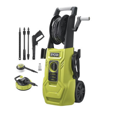 Aukšto slėgio plovykla Ryobi RY150PWA, 150 bar, 2000 W Aukšto slėgio plovykla Ryobi RY150PWA, 150 bar, 2000 W