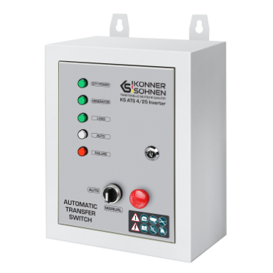 Automatinis perjungiklis (ATS) KS ATS 4/25 Inverter Automatinis perjungiklis (ATS) KS ATS 4/25 Inverter
