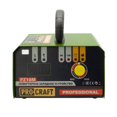 Automobilinių akumuliatorių įkroviklis „ProCraft PZ10M” 1