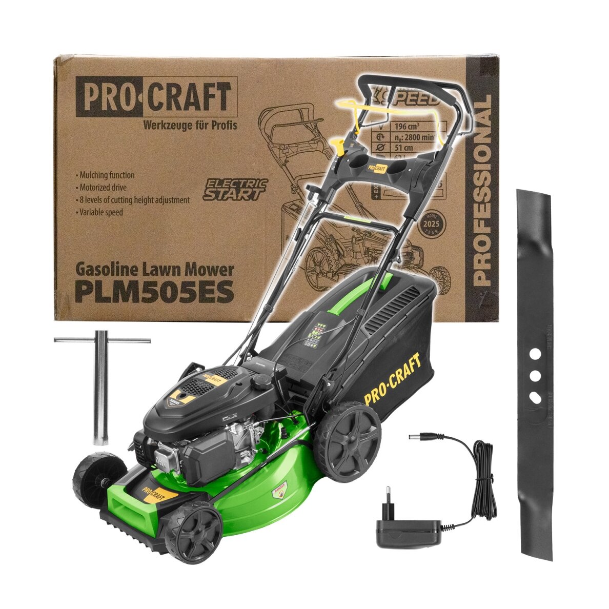 Benzininė vejapjovė „ProCraft PLM505ES NE”