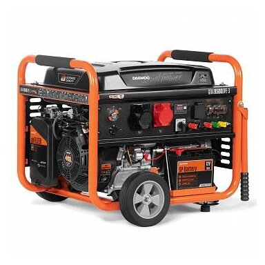 Benzininis generatorius DAEWOO GDA 9500DPE-3, 7.5 kW
