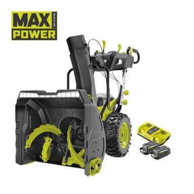 Bešepetėlis akumuliatorinis sniego valytuvas Ryobi RY36STX61A-260F, 36V, 2x6,0Ah Bešepetėlis akumuliatorinis sniego valytuvas Ryobi RY36STX61A-260F, 36V, 2x6,0Ah