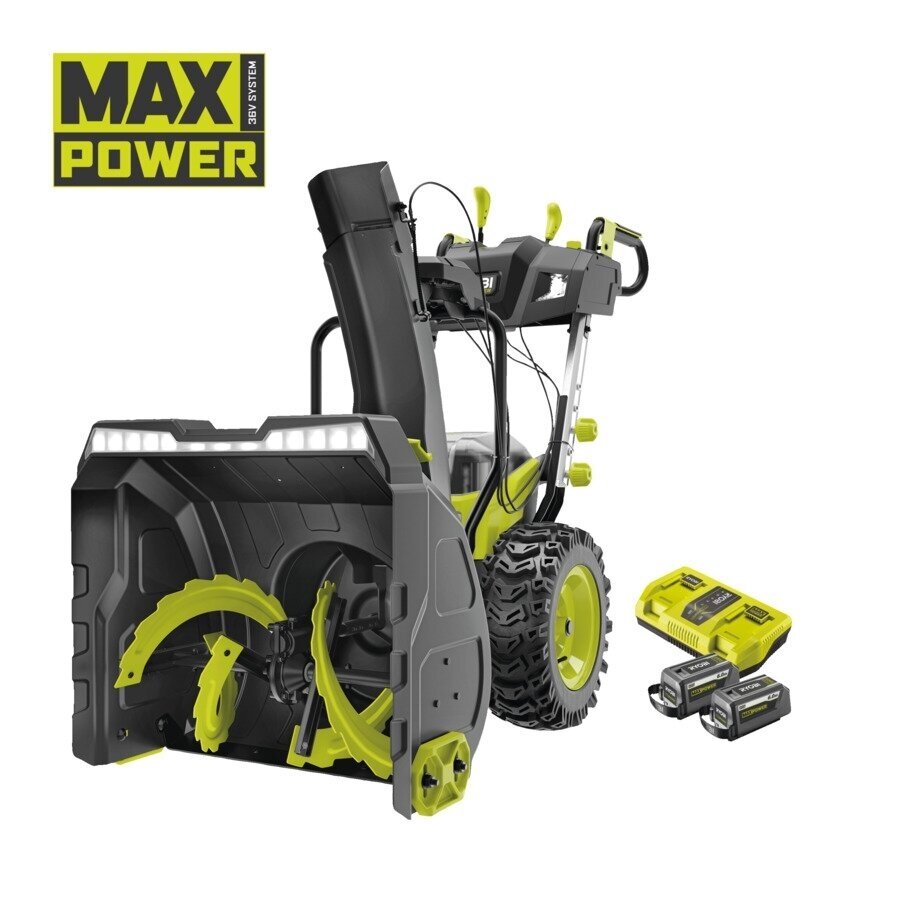 Bešepetėlis akumuliatorinis sniego valytuvas Ryobi RY36STX61A-260F, 36V, 2x6,0Ah Bešepetėlis akumuliatorinis sniego valytuvas Ryobi RY36STX61A-260F, 36V, 2x6,0Ah
